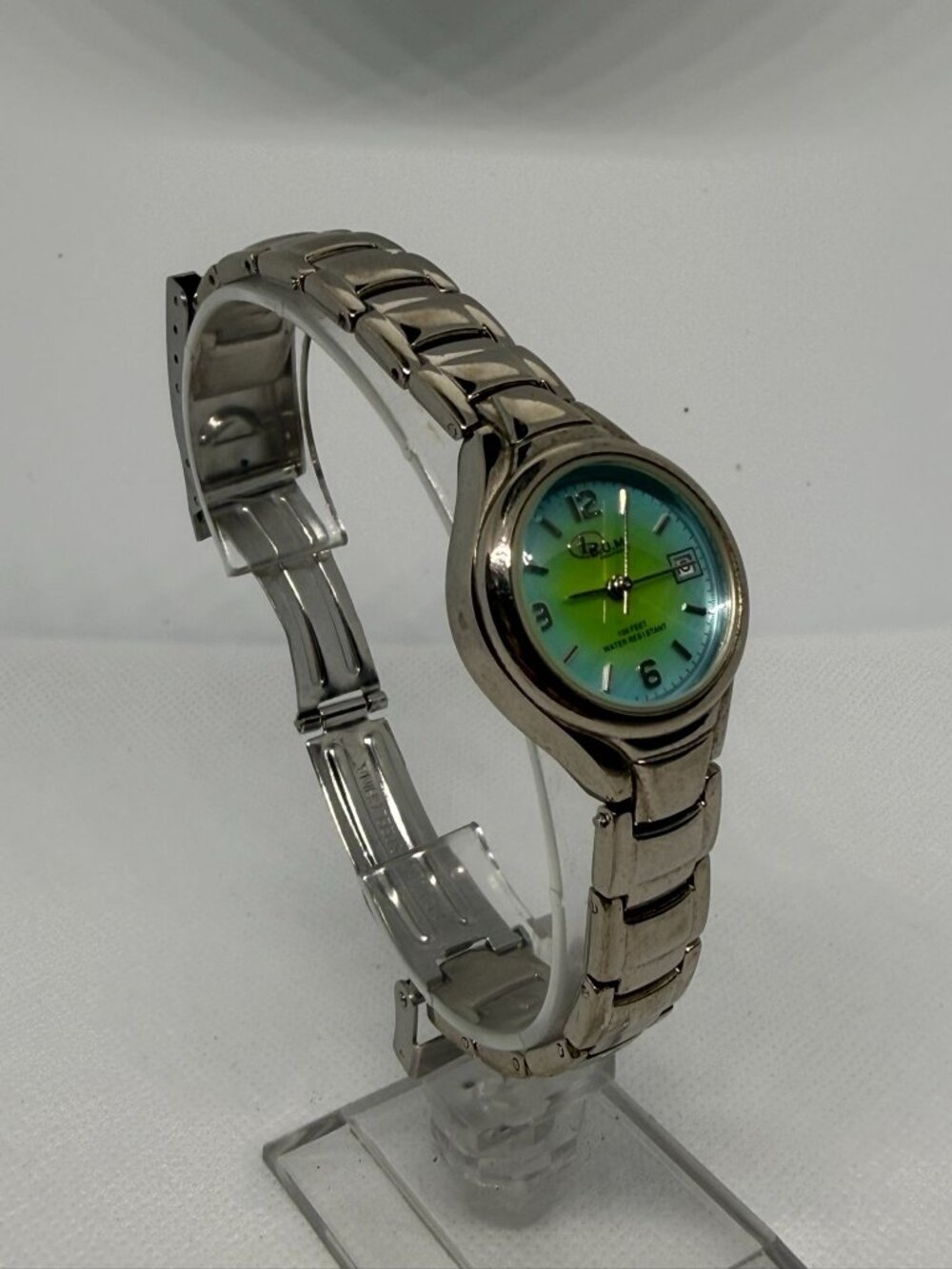 BUM Vintage Women Stainless Steel Analog Watch Gradient Green Yellow Dial BUM002 - Picture 8 of 11
